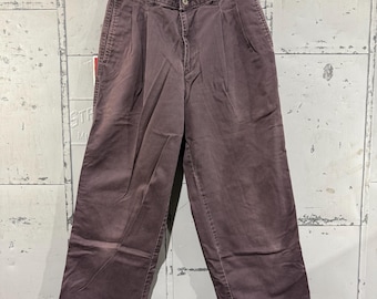 Vintage 1970s Sears Roebuck Black Pants Chinos Retro Workwear