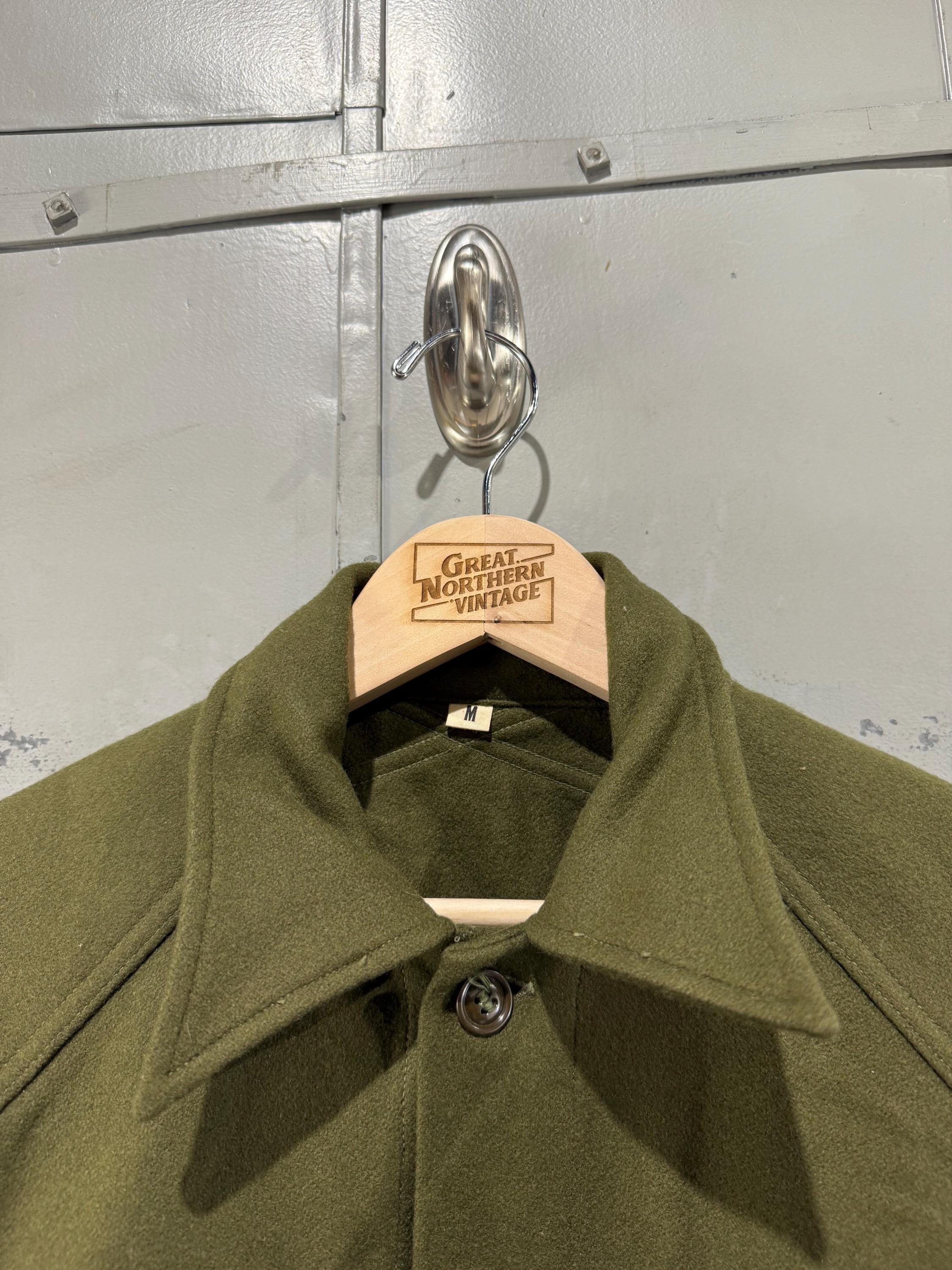 Vintage 1950s M51 Wool Field Shirt Korean War US Army OG 108 Olive