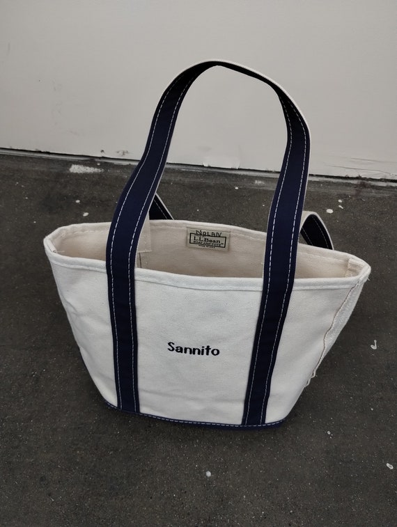90s Vintage LL Bean Sannito Accent Shoulder Canvas Boat N