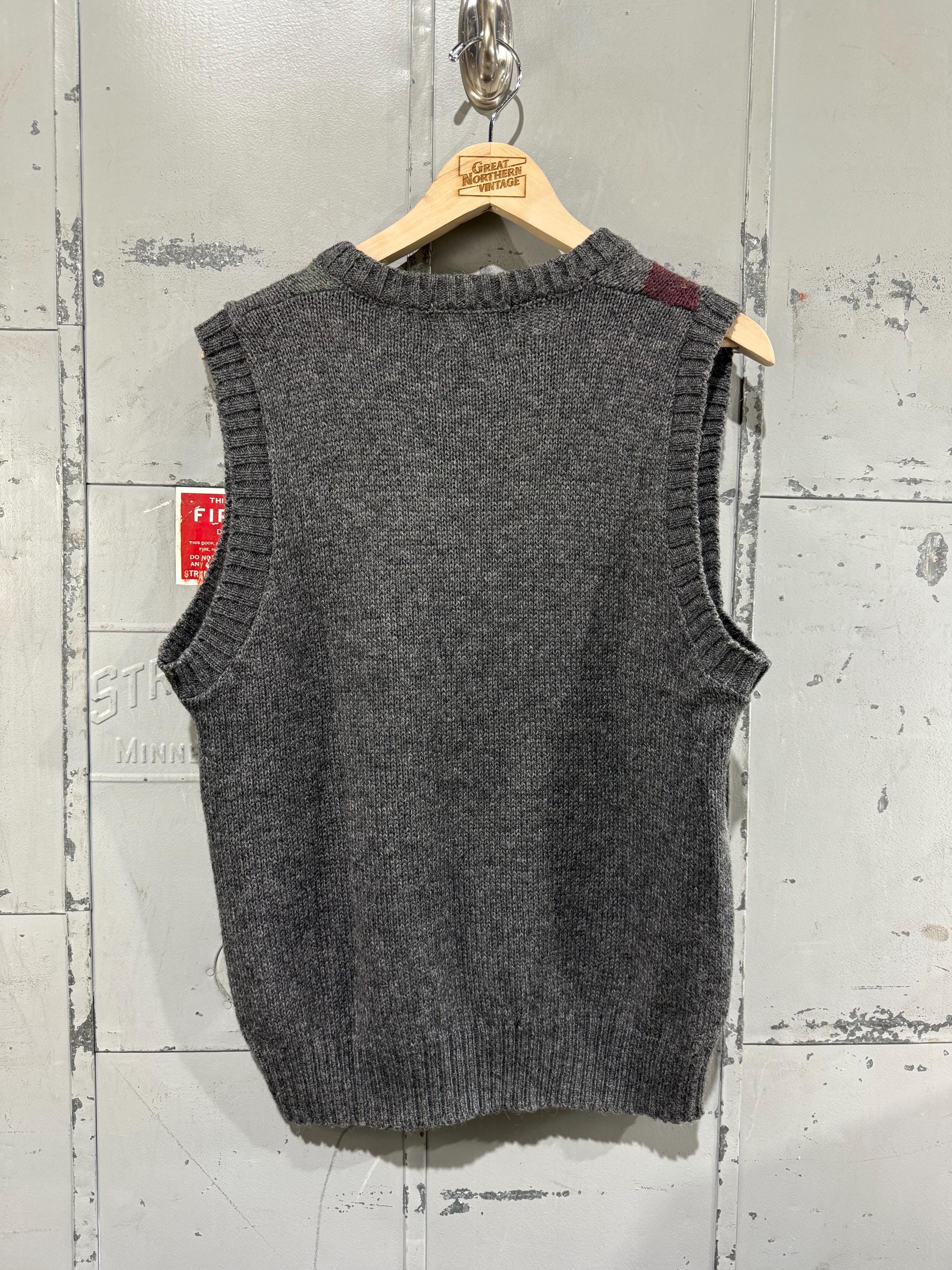 Vintage Geometric Wool Sweater Vest Mcgregor Brand