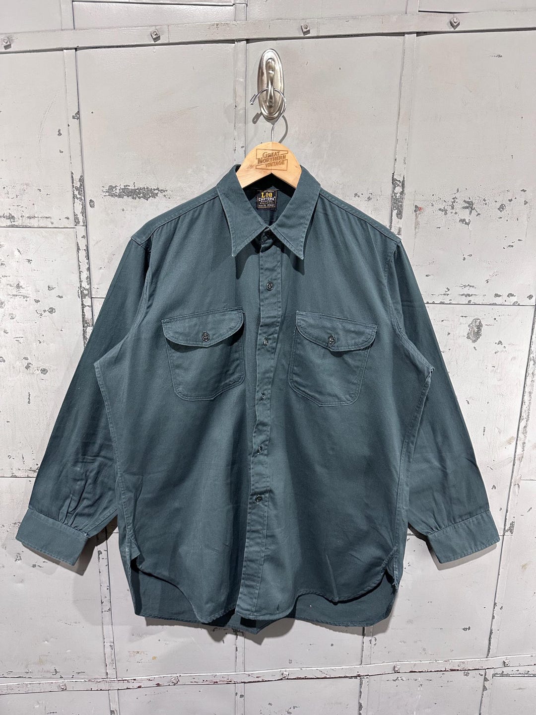 True Vintage 60s Green Lee Chetopa Sanforized Cotton Utility Work