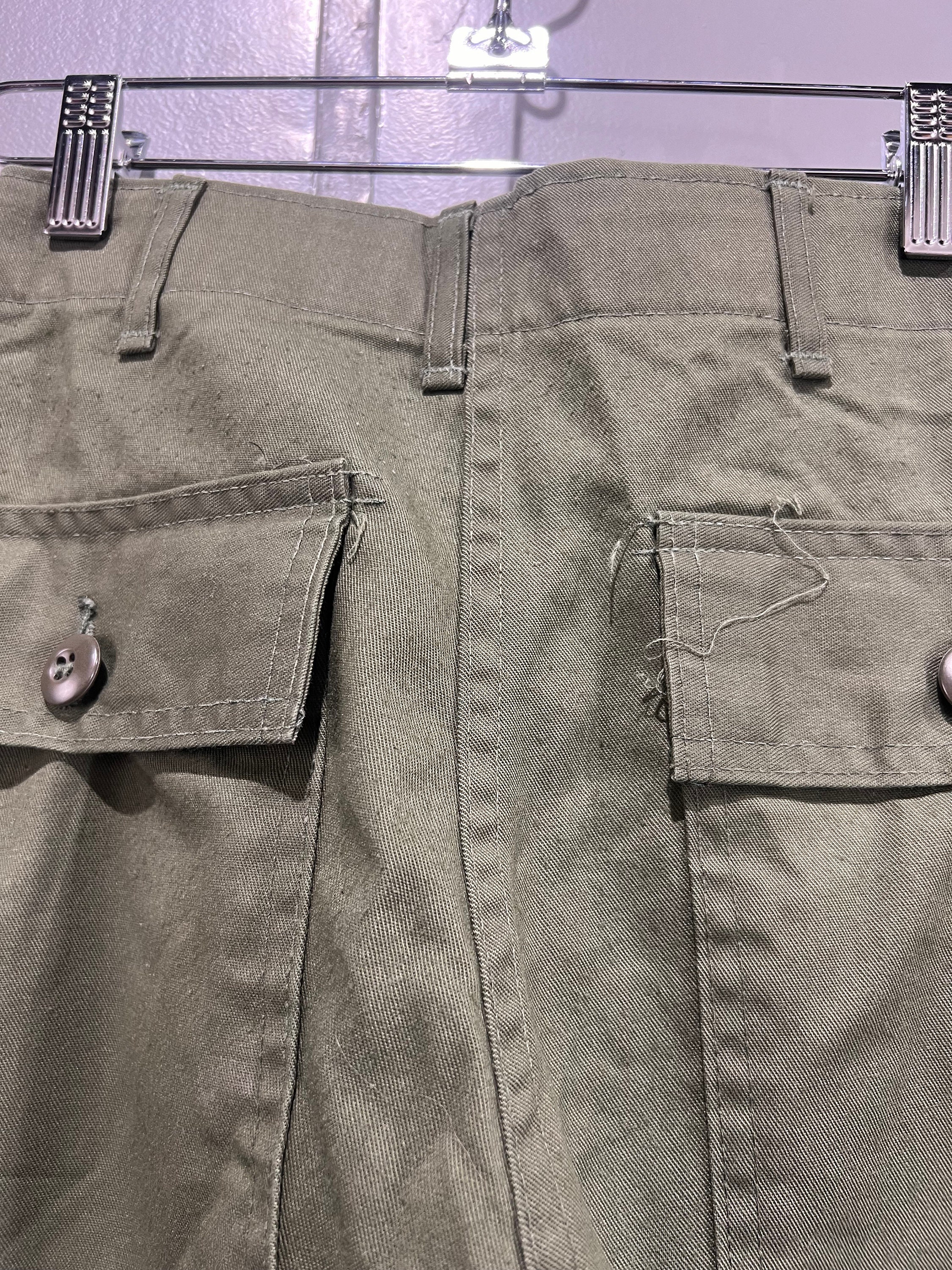 パンツ US ARMY OG-507 UTILITY TROUSERS 1980s U.S. Military Original OG-507 Poly/Cotton Utility Pants
