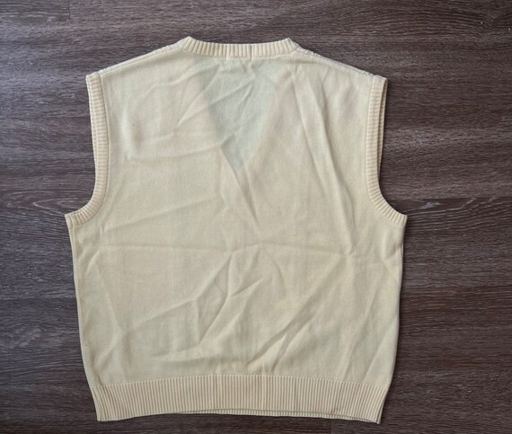 Buy 90s Pastel Yellow V Neck Sweater Vest Izod Mens Large Online in India Etsy
