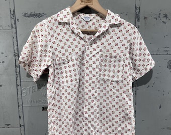 Vintage 60s Sportswear Ribbed Short Sleeve All Cotton Thermal