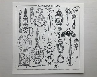 Fantasy Items Screen print