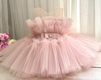 baby blue puffy dress