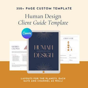 Informe de cliente personalizable de diseño humano de más de 350 páginas/Plantilla Canva