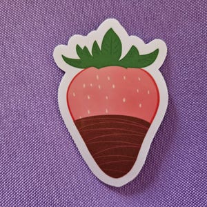 Chocolate Covered Strawberry Vinyl Sticker