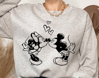 Mickey and Minnie Couple Sweater - Etsy