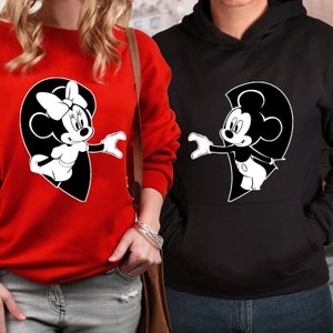 Disney Couple Sweatshirt, Minnie Mickey Couple Sweatshirts, Disney Trip Couple Sweatshirt, Cute Disney Matching Sweatshirts