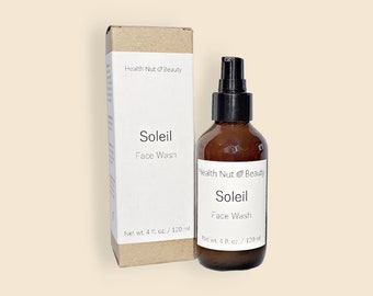 Soleil Face Wash for Combination & Sensitive Skin, Natural, Vegan, Cruelty-free, Superfood Cleanser, Plant-based Skincare