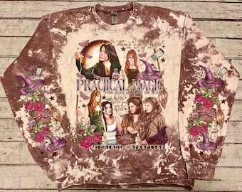 Practical Magic Bleached Sweatshirt | Witches | Salt Rosemary Lavender Sweatshirt | Magic Spell Sweatshirt | Midnight Margaritas Sweatshirt