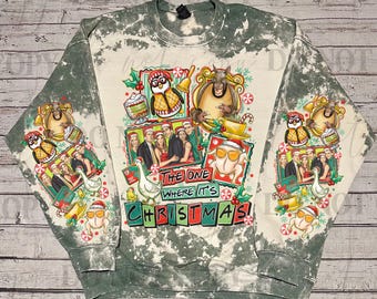 The One Where it’s Christmas | Friends sweatshirt | 90s Nostalgia | Crew Neck Sweatshirt | Christmas Sweatshirt