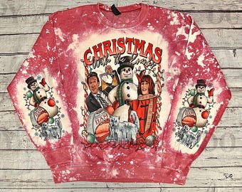 Christmas with the Kranks | Bleached Style | Funny Christmas Sweatshirt | Christmas Sweatshirt | Holiday Sweatshirt | Crewneck Sweatshirt