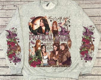 Practical Magic Sweatshirt | Witches | Salt Rosemary Lavender Sweatshirt | Magic Spell Sweatshirt | Midnight Margaritas Sweatshirt