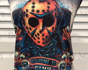 Jason | Camp Crystal Lake | Cult Classic Horror  | Bleached Style rocker tank | Summer tank | Friday the 13th