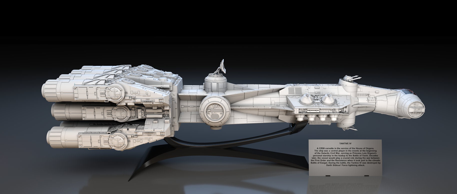 3D Print Files Star Wars Blockade Runner Etsy