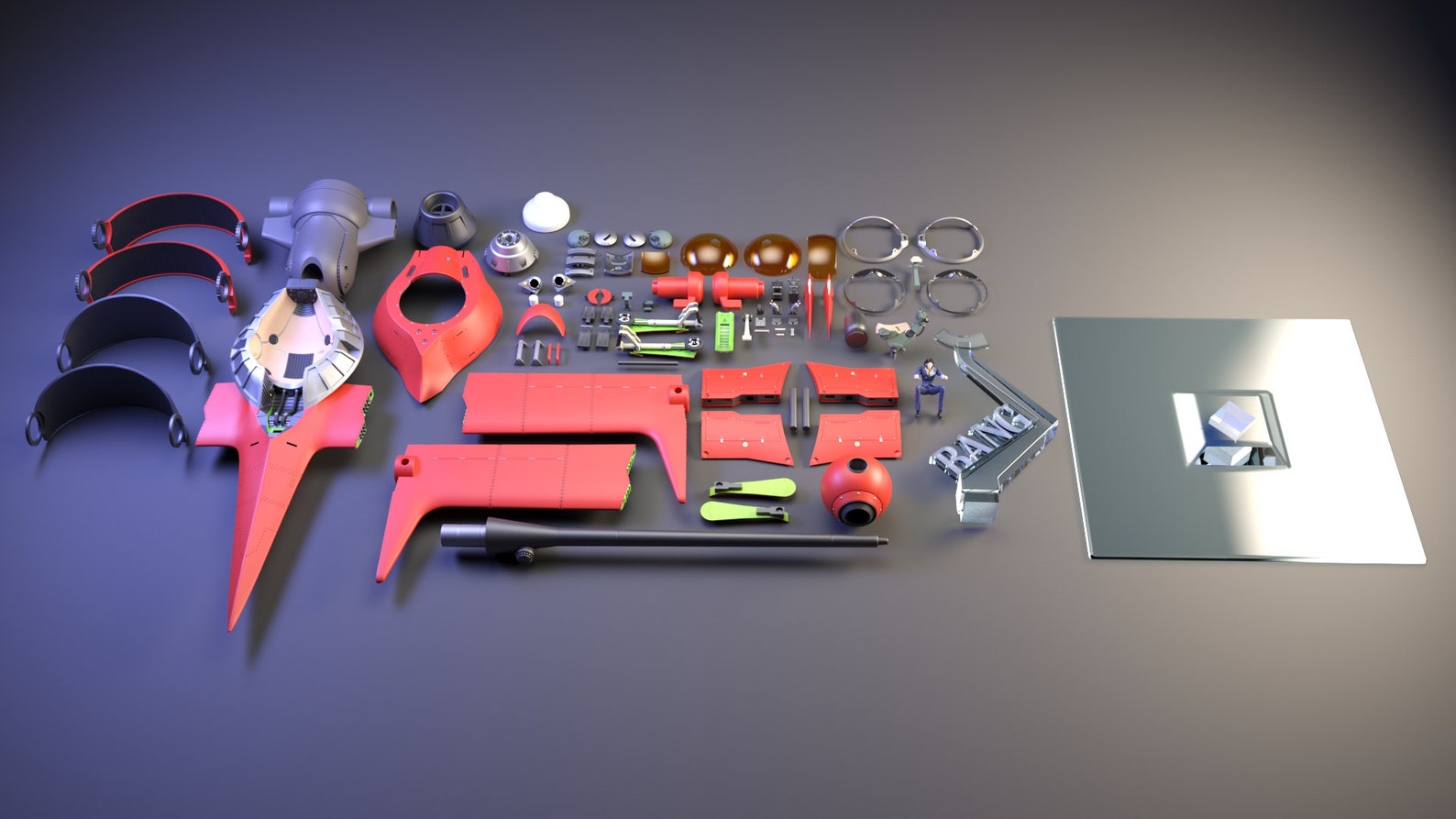 Cowboy Bebop Swordfish Premium Digital STL Model Kit Etsy