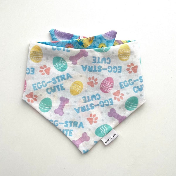 Happy Easter Dog Bandana, Eggstra Cute Dog Bandana, Easter Dog Cat Bandana, Easter Eggs Pet Bandana, Spring Dog Bandana