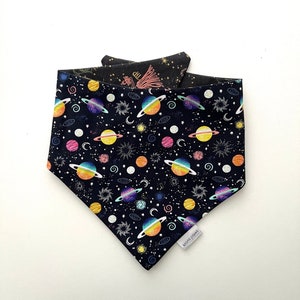 Galaxy Dog Cat Bandana, Space Dog bandana, Planets Pet Bandana, Astronomy Pet Bandana, Constellations Dog Bandana, Fun Dog Bandana
