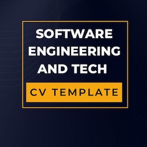 CV-mall för mjukvaruutveckling och teknik, komplett kit