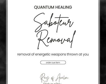 Sanación del Saboteador Cuántico: Eliminación de Bloqueos Energéticos e Informe (Ordenar Indicios)