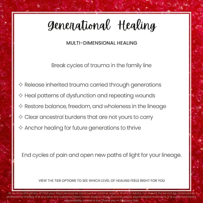 Generational Trauma - Multi Dimensional Energy Healing - Ancestral Release + Spiritual Alignment (Order Queue) bild 2