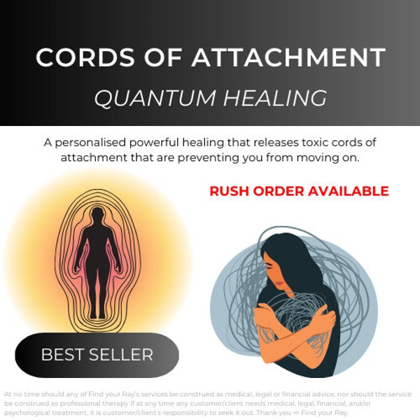 Cords of Attachment Healing |  Targeted healing to release toxic cords of attachment. Release the cords. Emotion code. Reiki. Quantum.