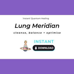 Lung Meridian Instant Healing | Cleanse + Revitalize your Breath with Our Lung (Metal) Meridian Instant Healing. Cleanse. Rebalance. Restore