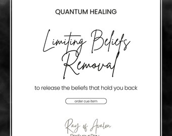 Limiting Beliefs Healing, Quantum Healing, Belief Clearing, Mindset Healing, Affirmations, Email Delivery (Order Queue)