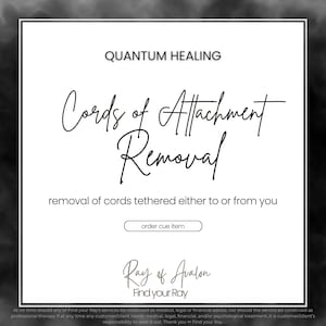 Corde quantique de guérison de l'attachement : libération énergétique (commander l'objet)