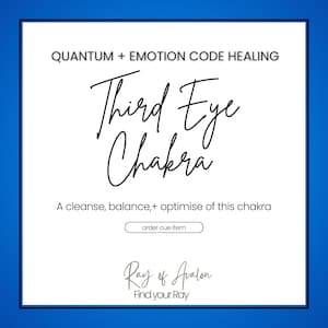 Guérison du chakra du troisième œil : purification de l'énergie de l'intuition et de la clarté (commande)