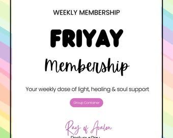 Membresia FriYAY - Participe das Sessões Semanais de Cura Energética em Grupo do Ray (Entregue por e-mail)