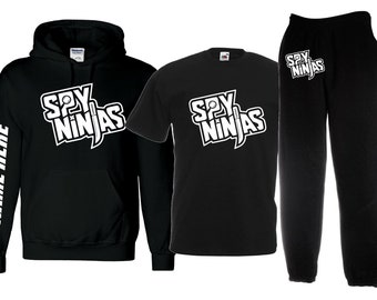 YTZFS Spy Ninjas Hoodie and Pants Set Kids Pullover Tracksuit Hooded Long Sleeve Outfits Spy Ninjas Merch