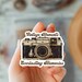 Vintage Retro Art Camera Sticker-retro Vibe Sticker-gift for ...