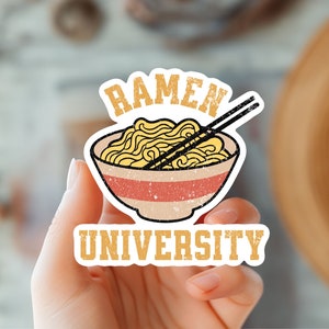 Adorable Kawaii Ramen Sticker - Japanese Food Lover&#39;s Delight-Ramen Noodle Sticker - Perfect for Laptops, Water Bottles-Trendy Sticker