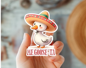 Schattige me Goose Ta babygans sticker-trendy humor sticker-meme vogel sticker-grappige dieren sticker-dierenliefhebber cadeau sticker-gans sticker