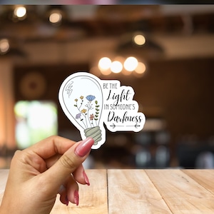 Be The Light Inspiration And Motivational Sticker-Christian And Catholic Sticker-Bible Verse Sticker-Self Care Sticker-Faith Sticker