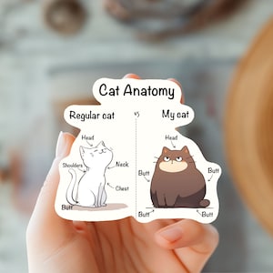 Sticker maman chat impertinent - Sticker autocollant cool pour les amoureux des animaux et des animaux de compagnie - Vinyle humour tendance - Cadeau unique pour les amoureux des chats - Sticker sarcastique - Sticker humeur - Sticker kawaii