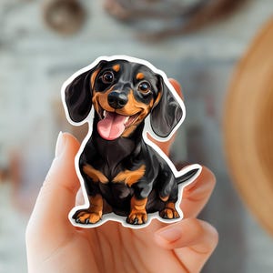 Dackel Hund Aufkleber-Kleiner Hund Liebhaber Geschenk-Dackel Hund Sticker-Welpe Haustier Verlust Gedenkgeschenk-Dackel Hund Aufkleber-Haustier Liebhaber Geschenk