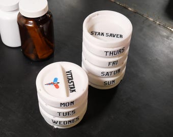 VitaStak Supplement Organizer | 7-Day AM PM Travel Pill Case