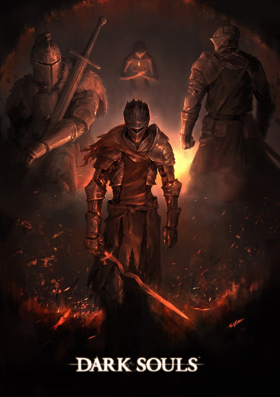 Dark Souls Video Game Home Decor Poster Xx Etsy