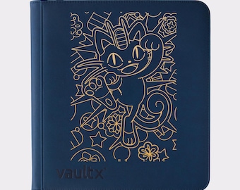 Pokemon Meowth SIR Perfect Order TCG Binder – Personalised Design! Pokemon Vault X Zip Binders. 4, 9, or 12 Pockets