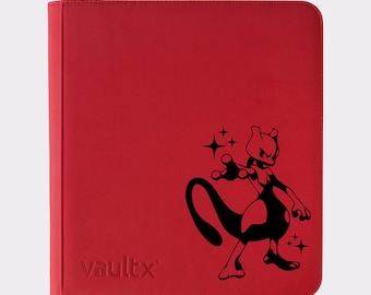 Pokemon Mewtwo TCG Binder – Personalised Design! Pokemon Vault X Zip Binders. 4, 9, or 12 Pockets
