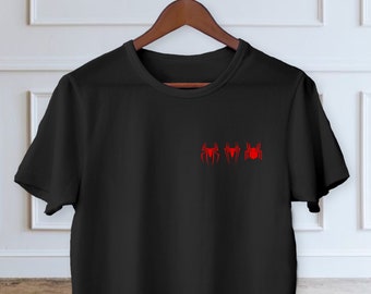 3 Spider-Man logo Collection T-shirt, Marvel TV, Multiverse, Captain America, Avengers, Holland, Maguire, Garfield, WandaVision, Spider-Man