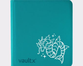 Pokemon Gyarados TCG Binder – Personalised Design! Pokemon Vault X Zip Binders. 4, 9, or 12 Pockets