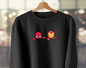 Spider-Man / Iron Man Adult & Child size Jumper, Marvel, Captain America, Avengers, Holland, Maguire, Garfield, No Way Home, Myles,