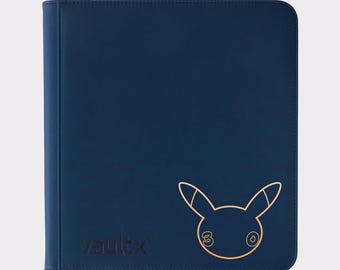 Pokemon 30th Celebration TCG Binder – Pikachu Personalised Design! Vault X Zip Binders. 4, 9, or 12 Pockets