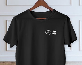 Hi! Small Logo T-shirt, Heartstopper, Speech Bubbles, Alice Oseman, Nick, Charlie, Heartstopper, Netflix, Marvel TV, Spider-Man, LGBT, Gay