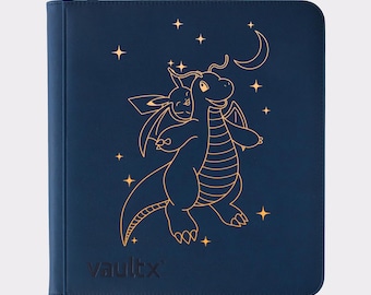 Pokemon Dragonite & Pikachu TCG Binder – Personalised Design! Vault X Zip Binders. 4, 9, or 12 Pockets
